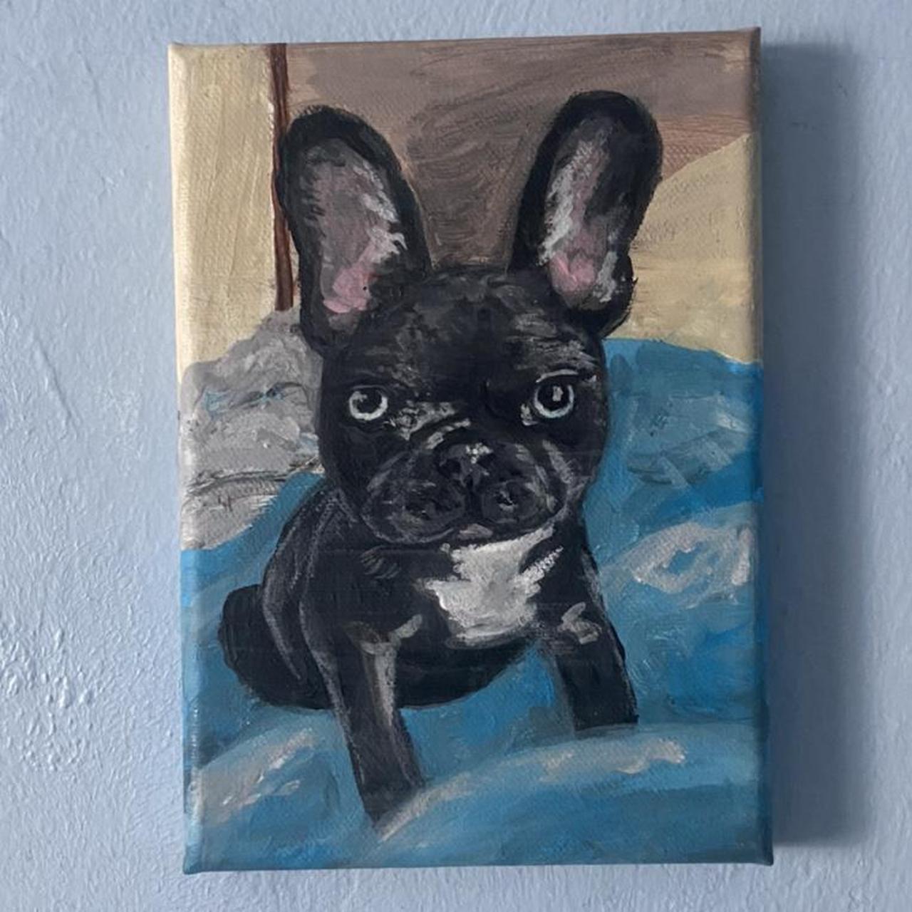 French bulldog best sale acrylic painting