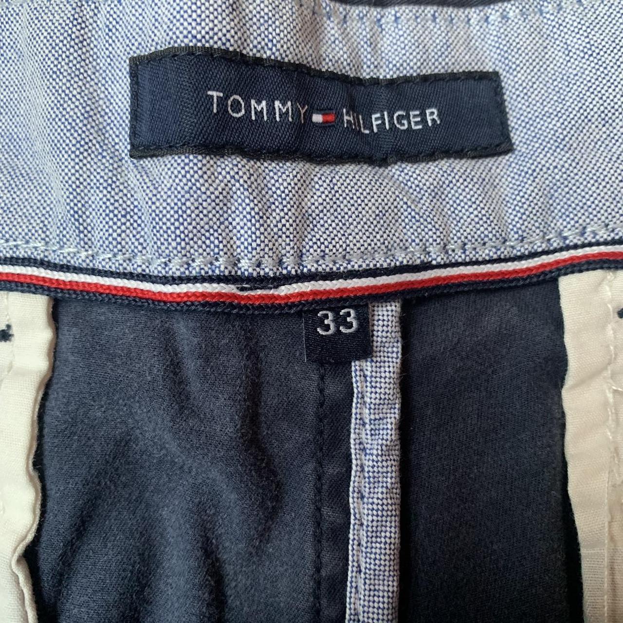 Tommy Hilfiger Men's Navy and Blue Shorts | Depop