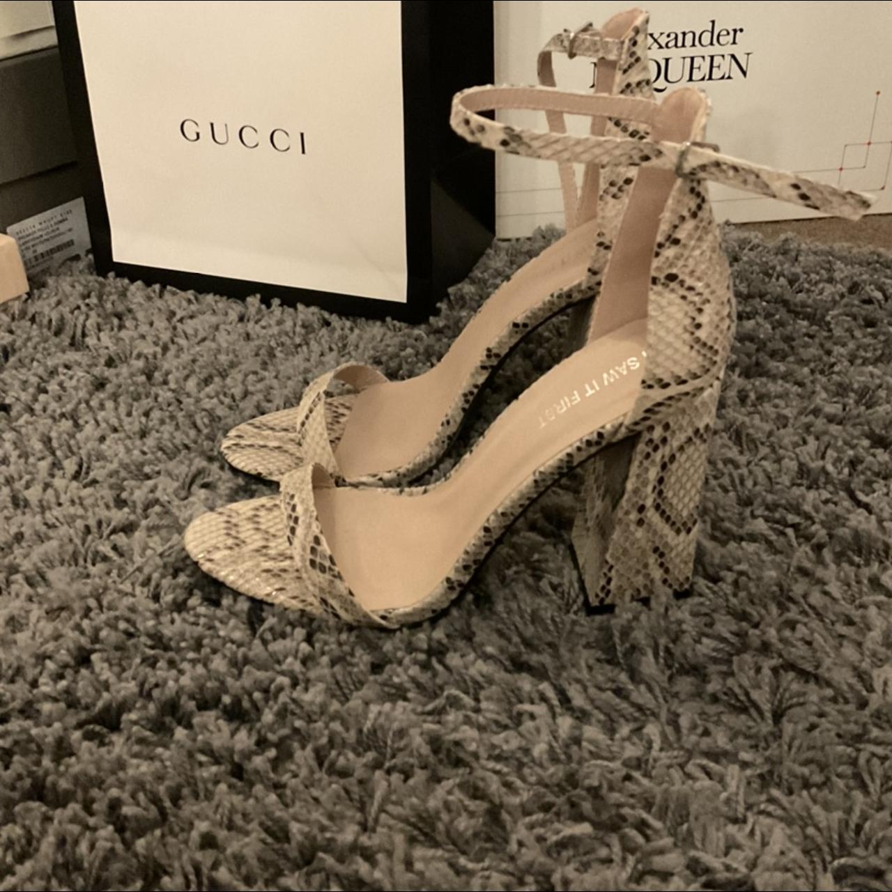 Gucci best sale snake heels