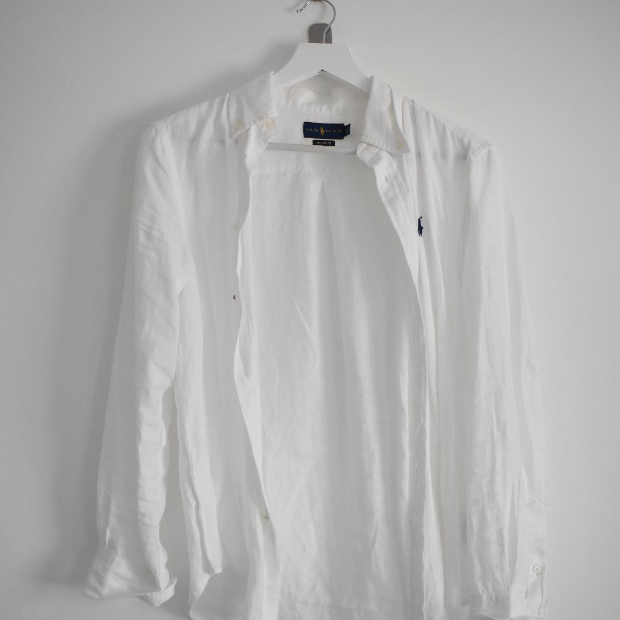 polo ralph lauren relaxed fit linen shirt