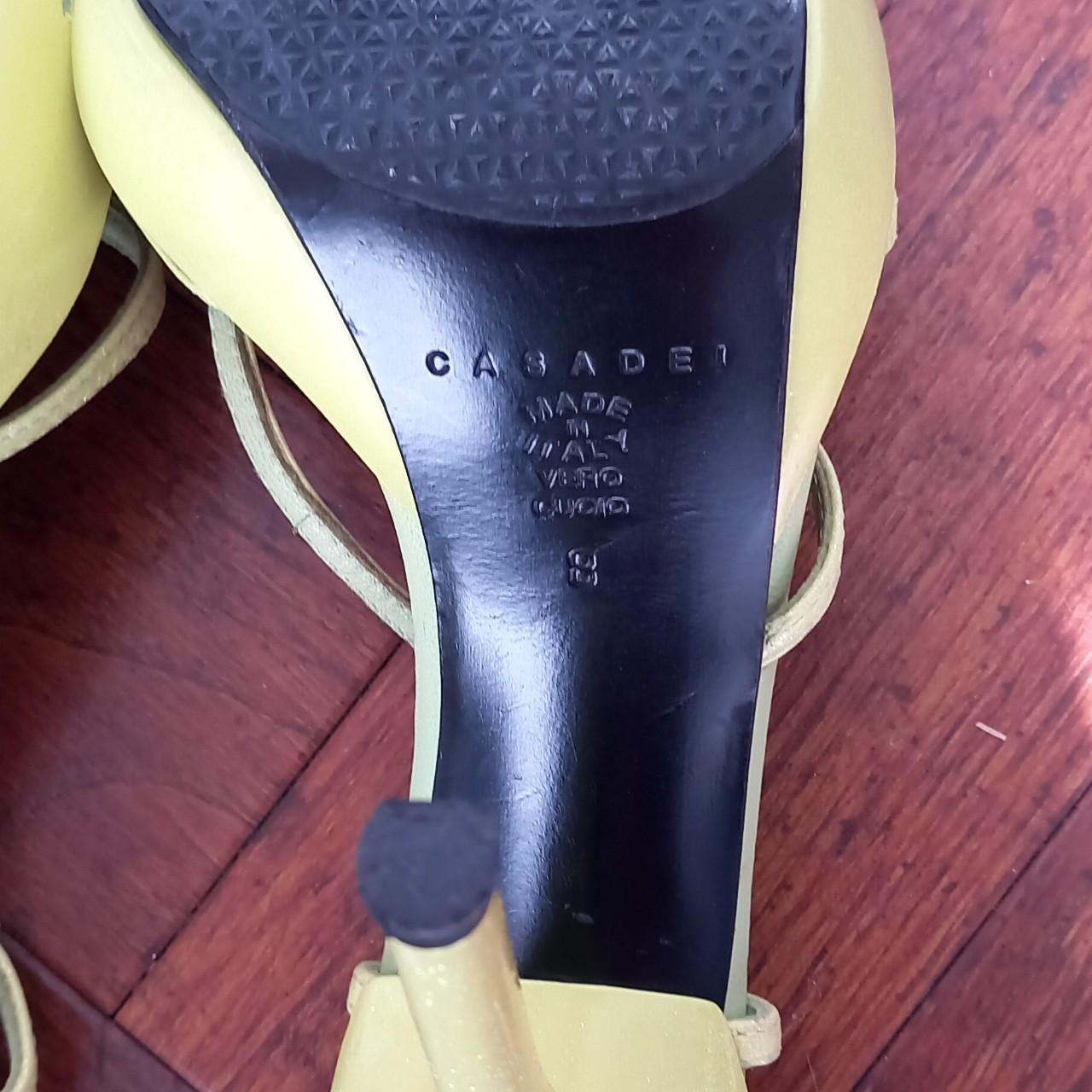 lime green shoes by CASADEI casedei. Depop