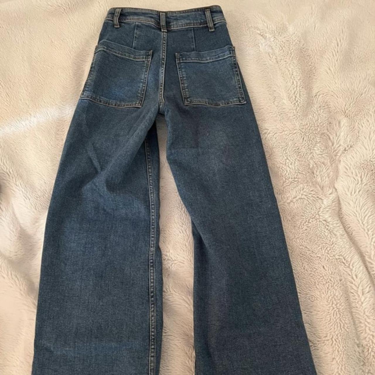 Zara Marine jeans blue size 6 - Depop