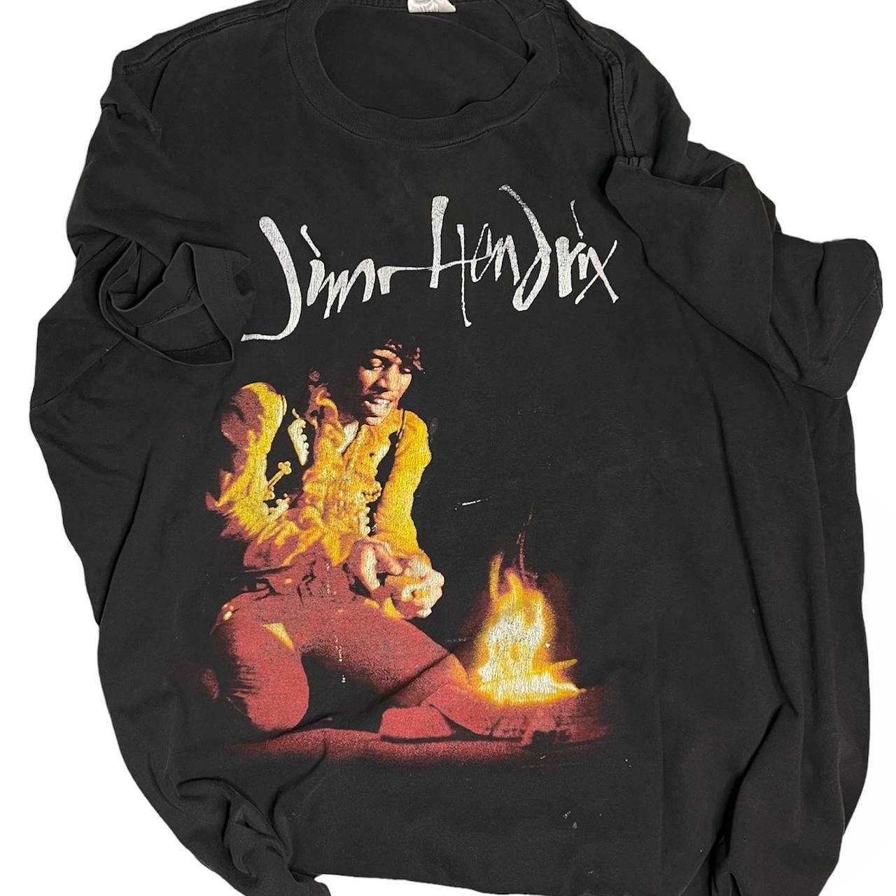 激レア90'S当時物 JIMI HENDRIX Tシャツ ヴィンテージ XL ビンテージ90's○Jimi HendrixプリントTシャツ黒size XL