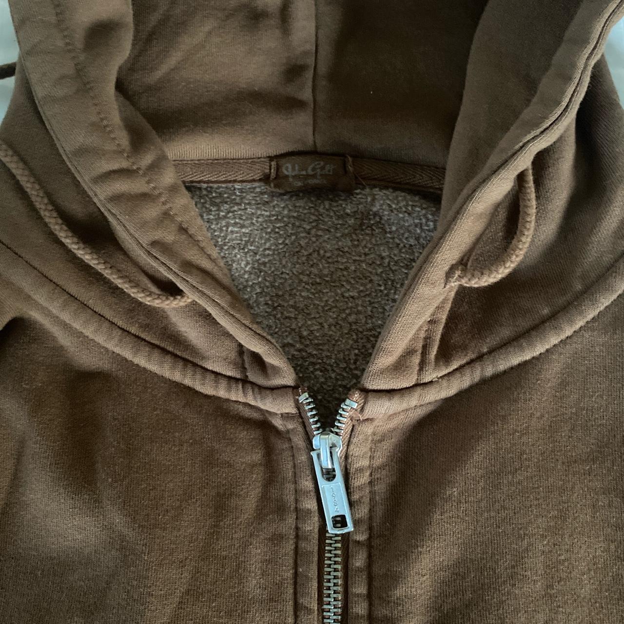 Brandy Melville Women's Brown Hoodie Depop
