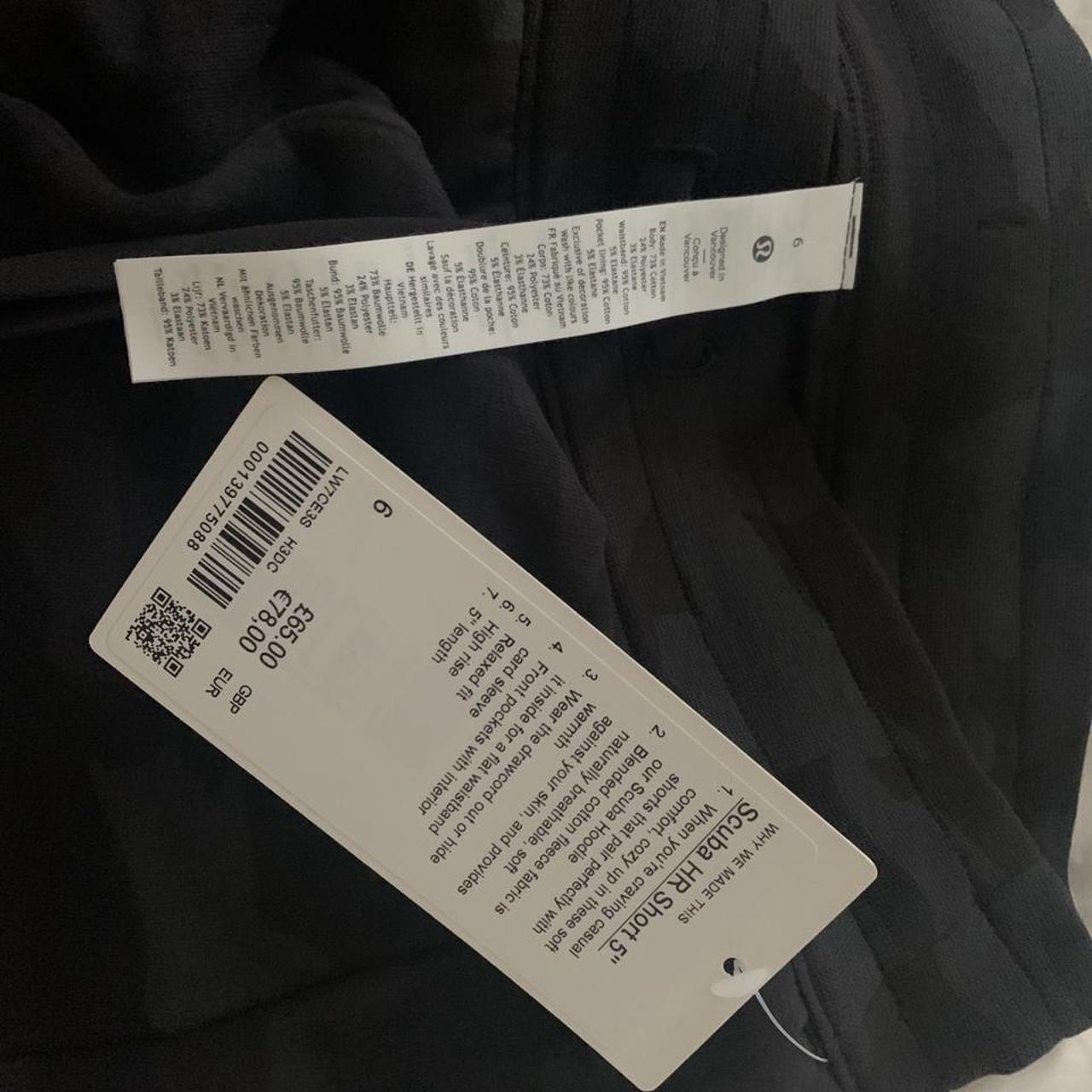 Scuba HR short 5” Size US6 (UK10) Black/grey camo... Depop