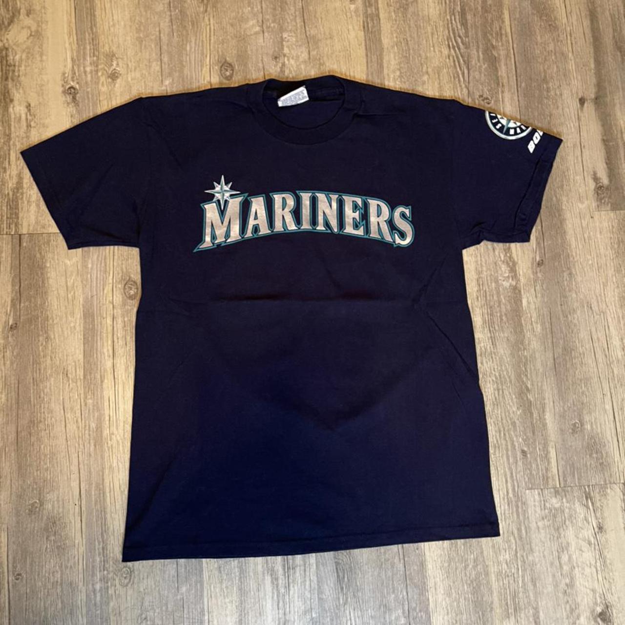 Vtg Seattle Mariners Shirt Edgar Martinez 2004 Crew neck MLB Lee Mens MEDIUM