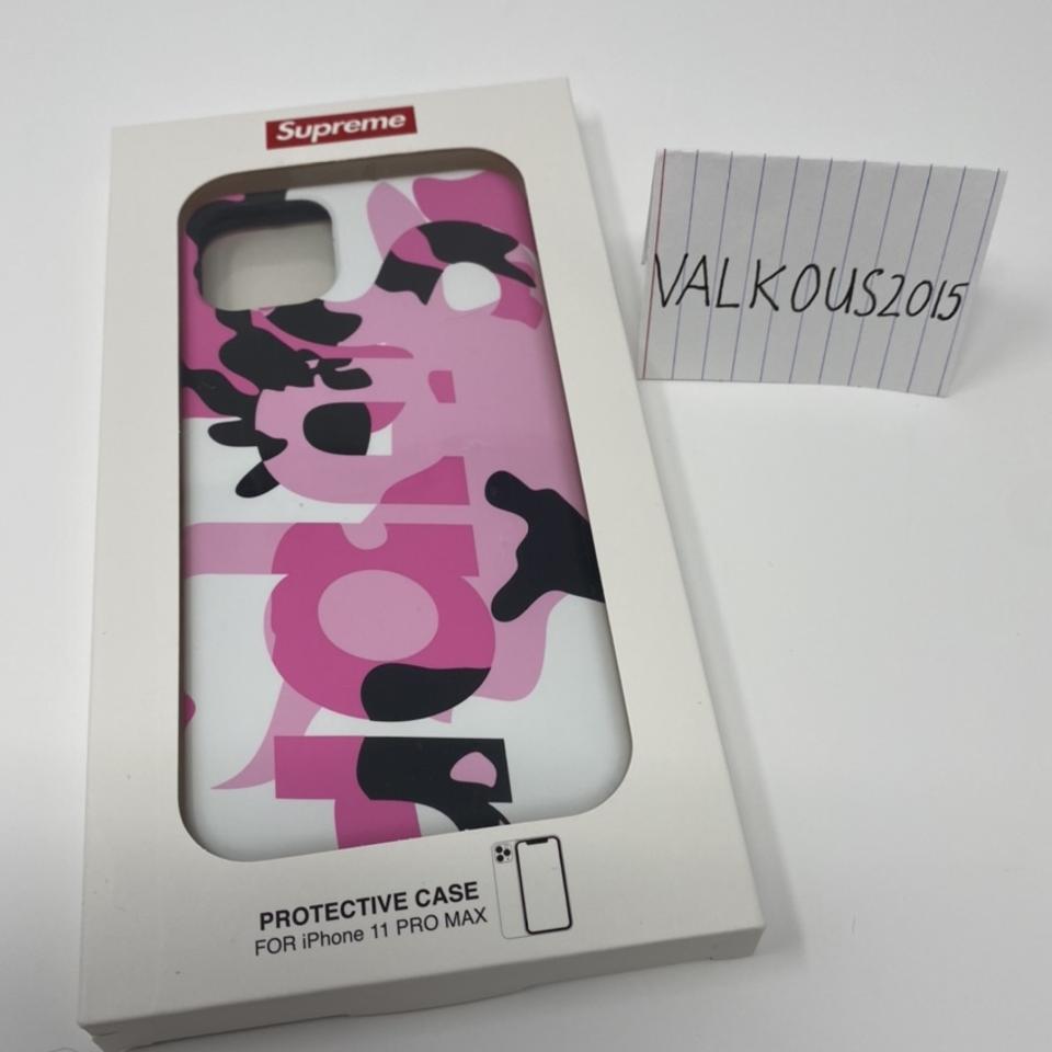 SUPREME iPhone 11 Pro case Camo FW20 Pink