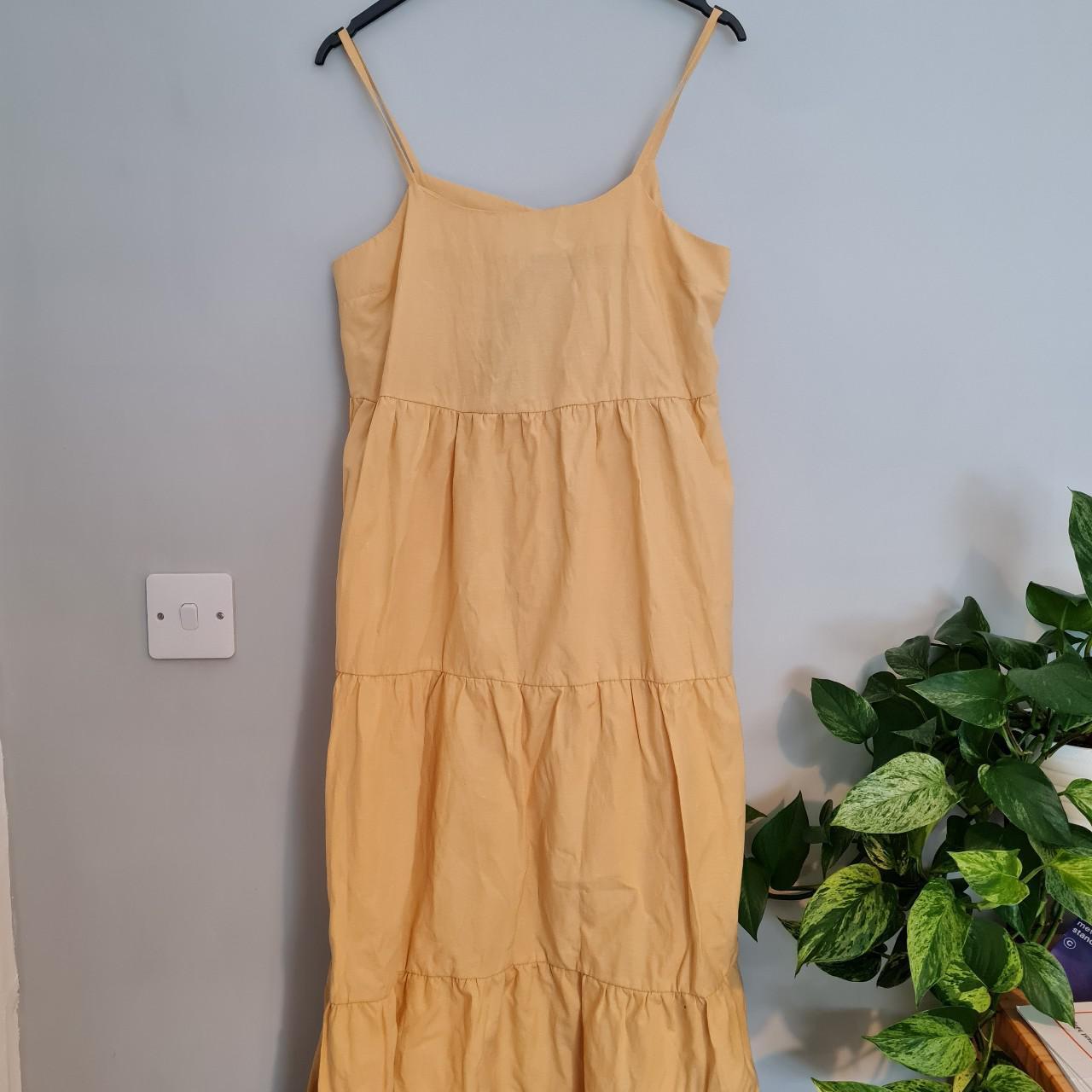 Primark yellow summer dress Midi length floaty... Depop