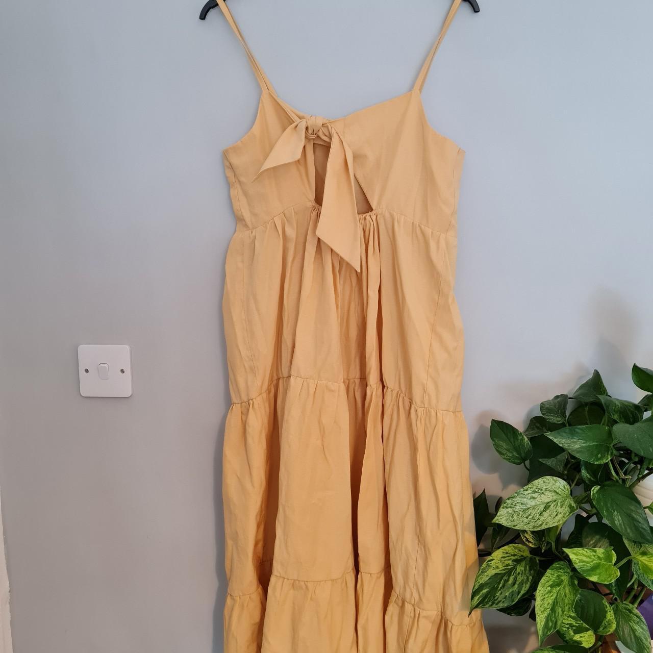 Primark yellow summer dress Midi length floaty... Depop