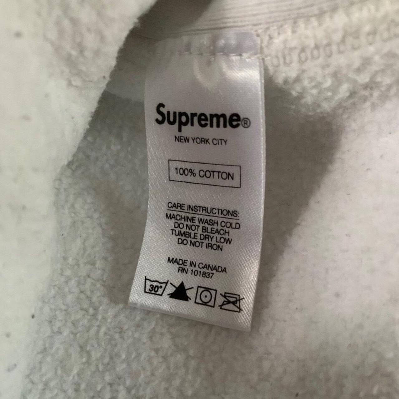 Supreme Super Thick Heavyweight Snow White Hoodie... - Depop