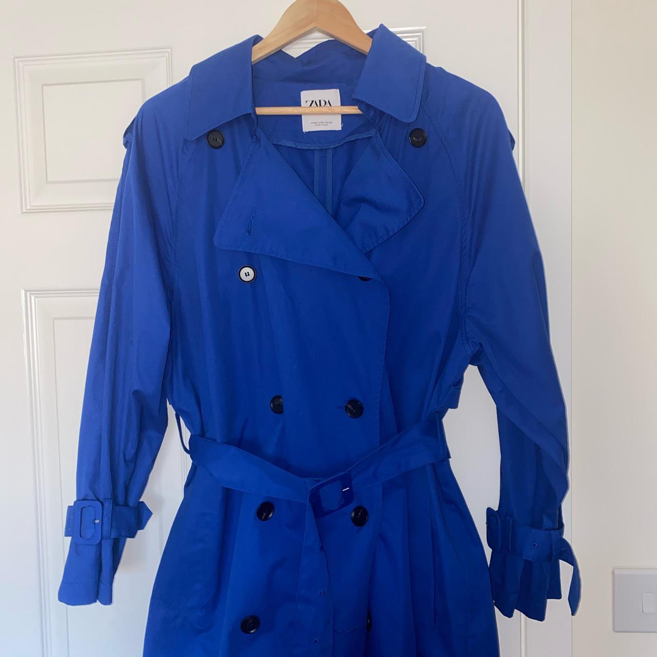 Zara Electric Blue Trench Coat💙 the most stunning... - Depop