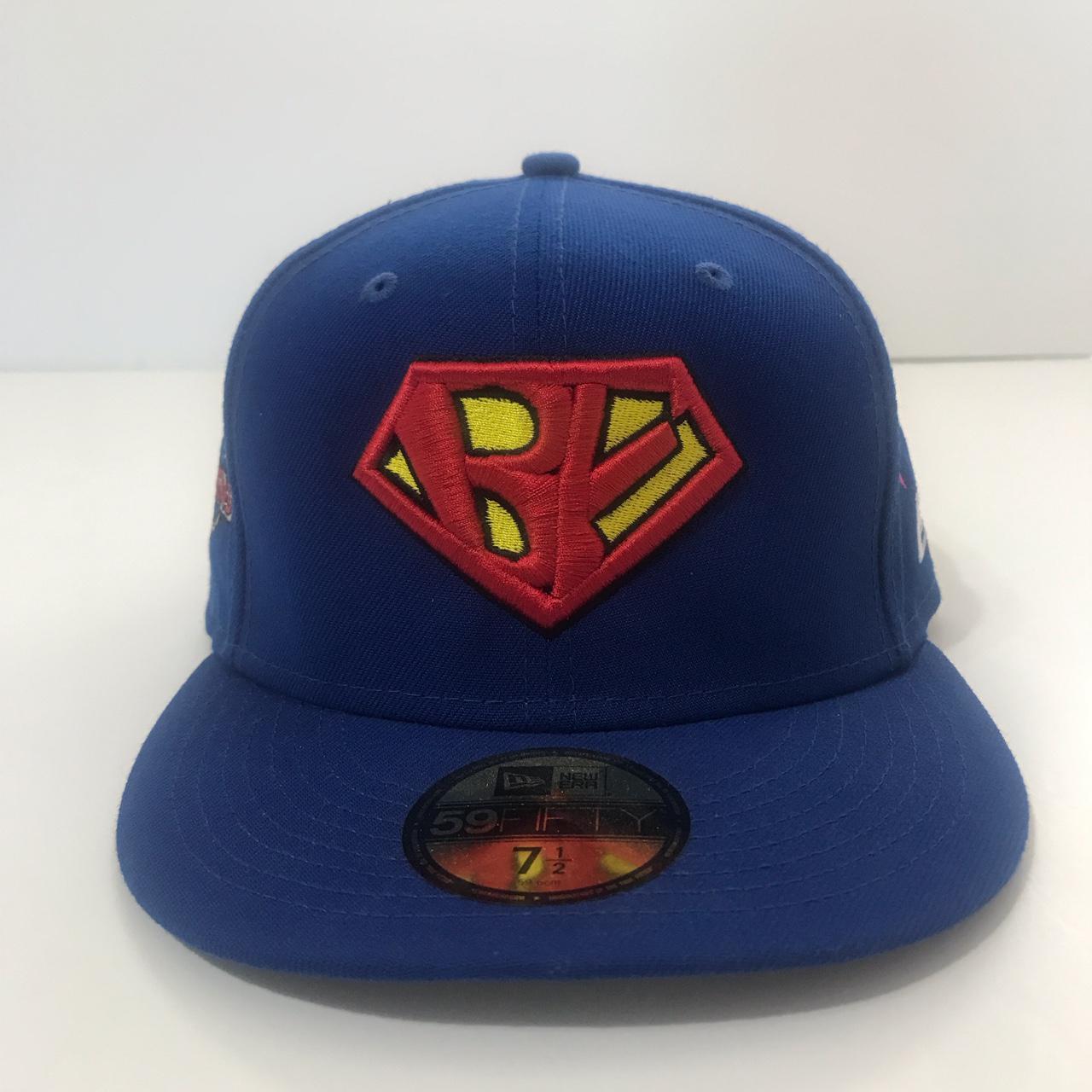 New Era Men's Blue and Red Hat | Depop