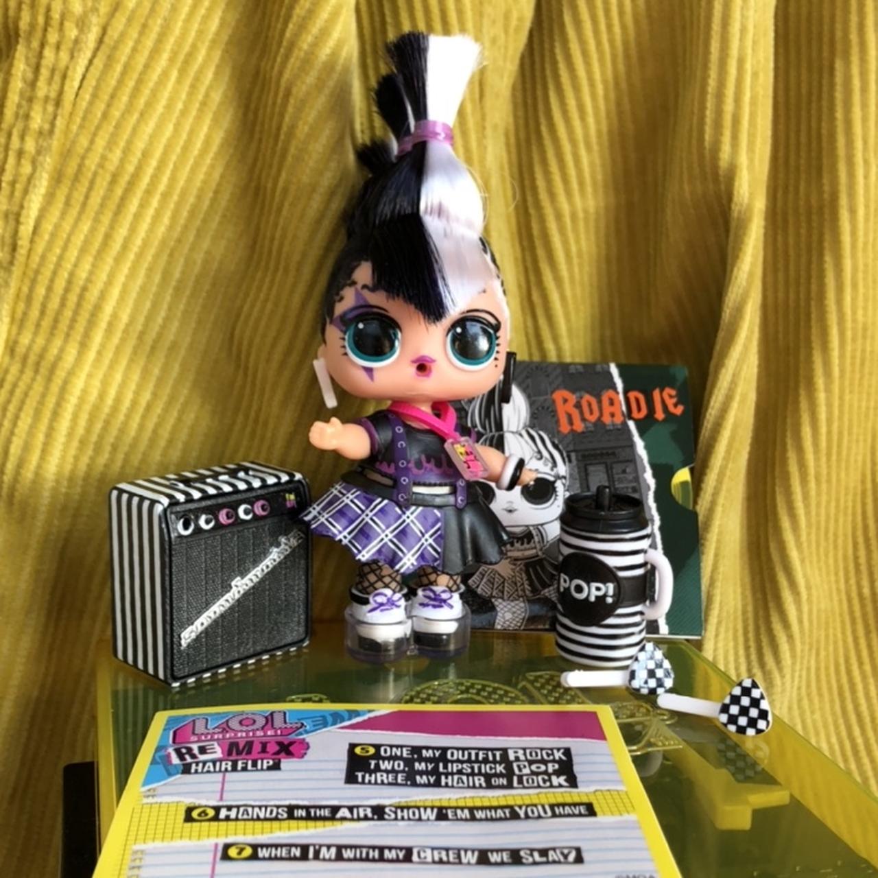 LOL Surprise ROADIE Remix Hair Flip Doll AND Sealed accessories. NEW