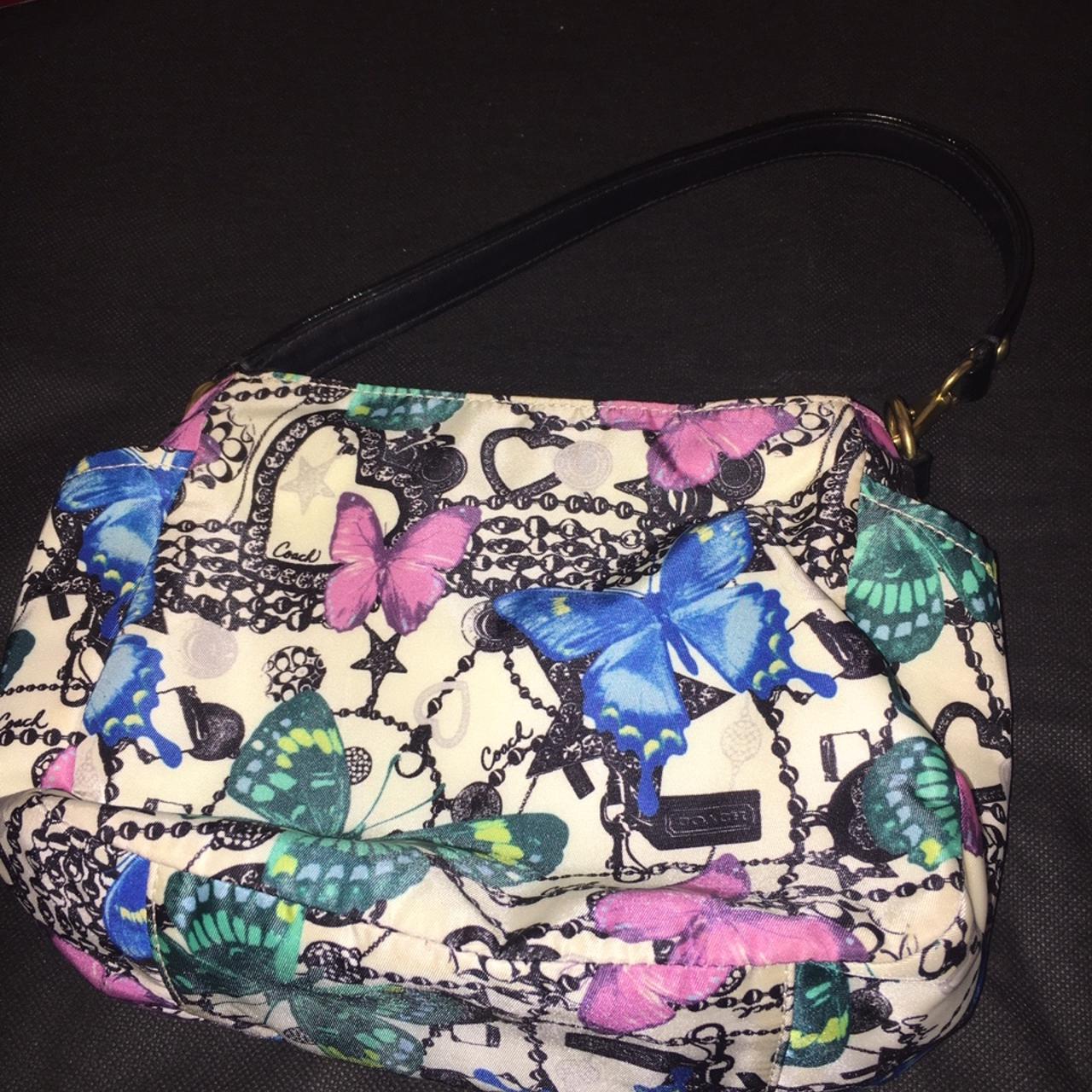 Small Wristlet With Butterfly Print | COACH®