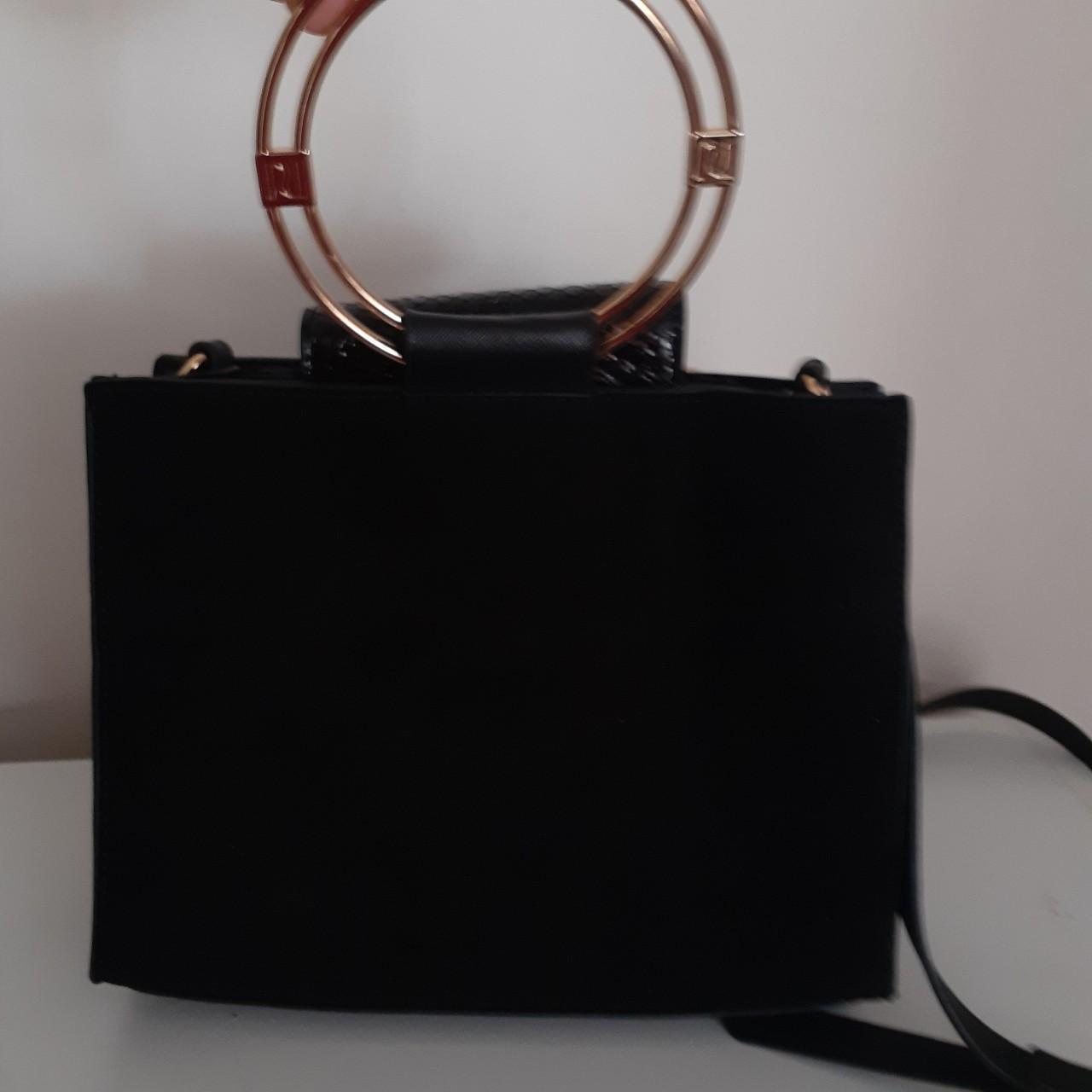 RIVER ISLAND black clutch handbag with Depop