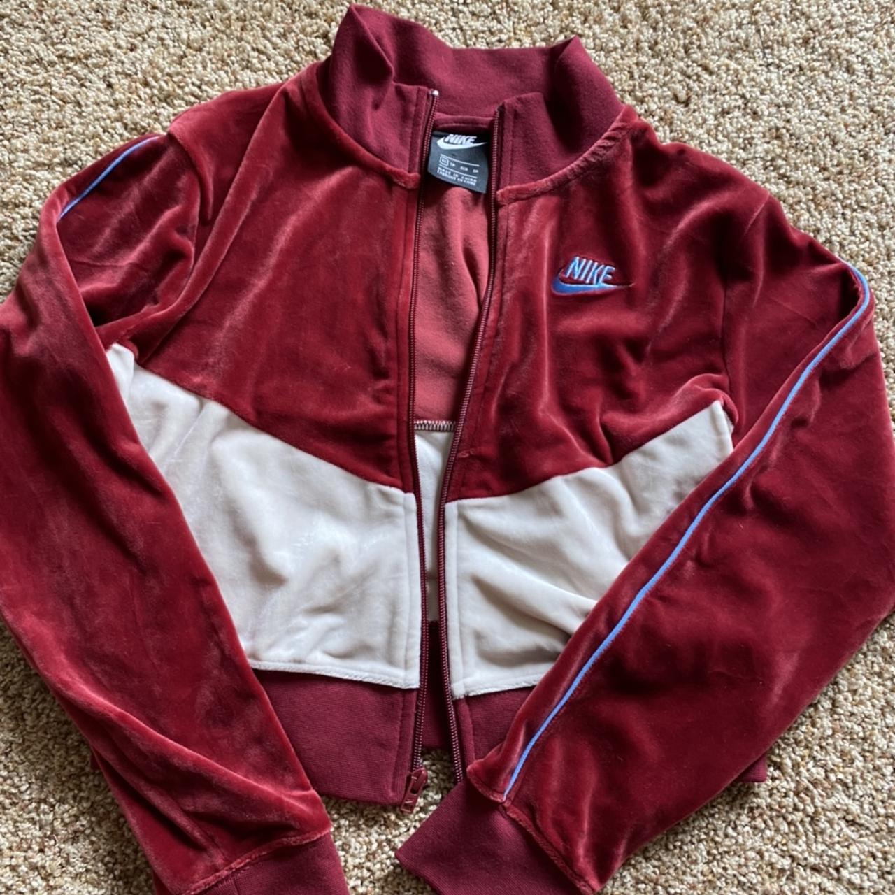 red velvet nike jacket