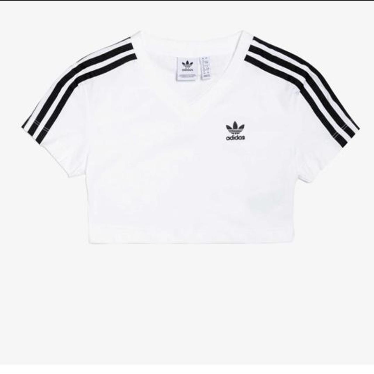 adidas crop top v neck