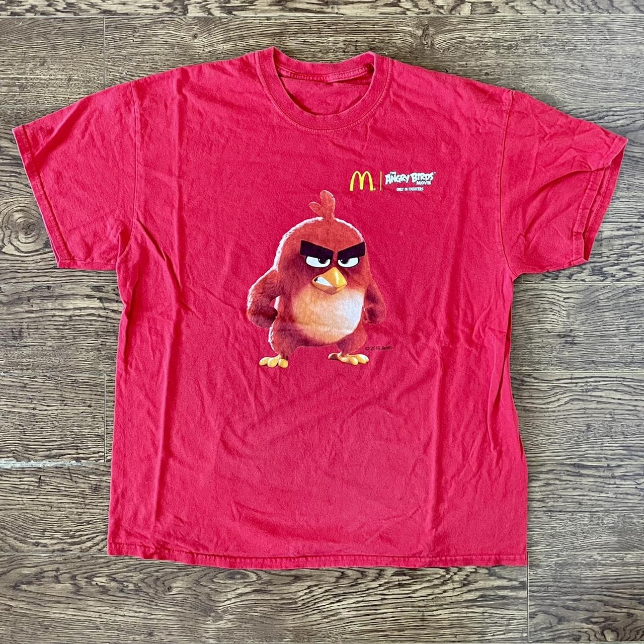 2016 McDonald's Angry Birds movie promo T-Shirt. Tag... - Depop