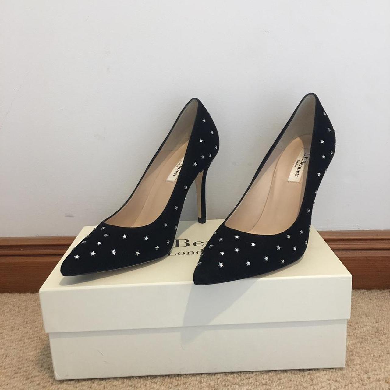 Lk bennett black court hot sale shoes