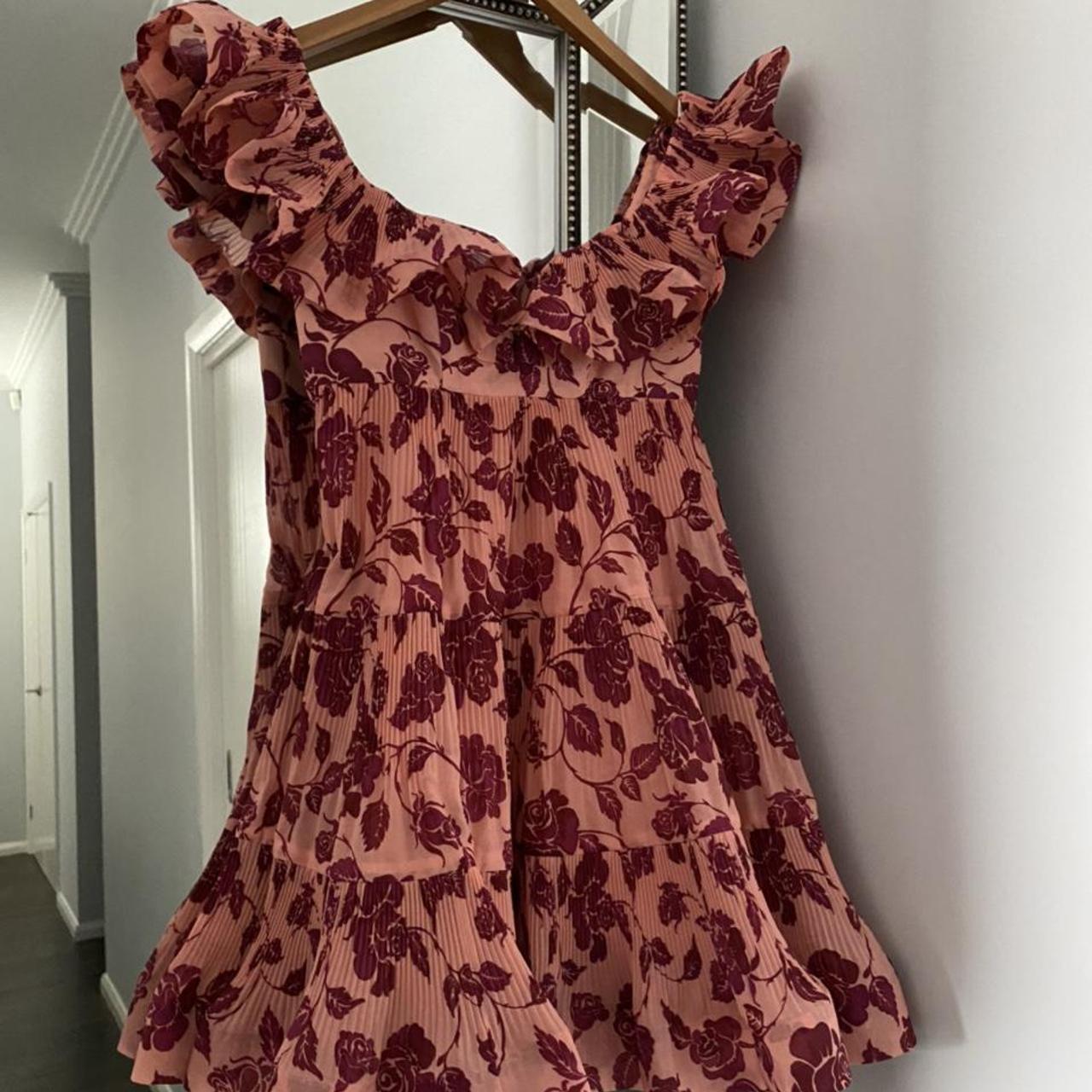 zimmermann lovestruck pleated mini dress