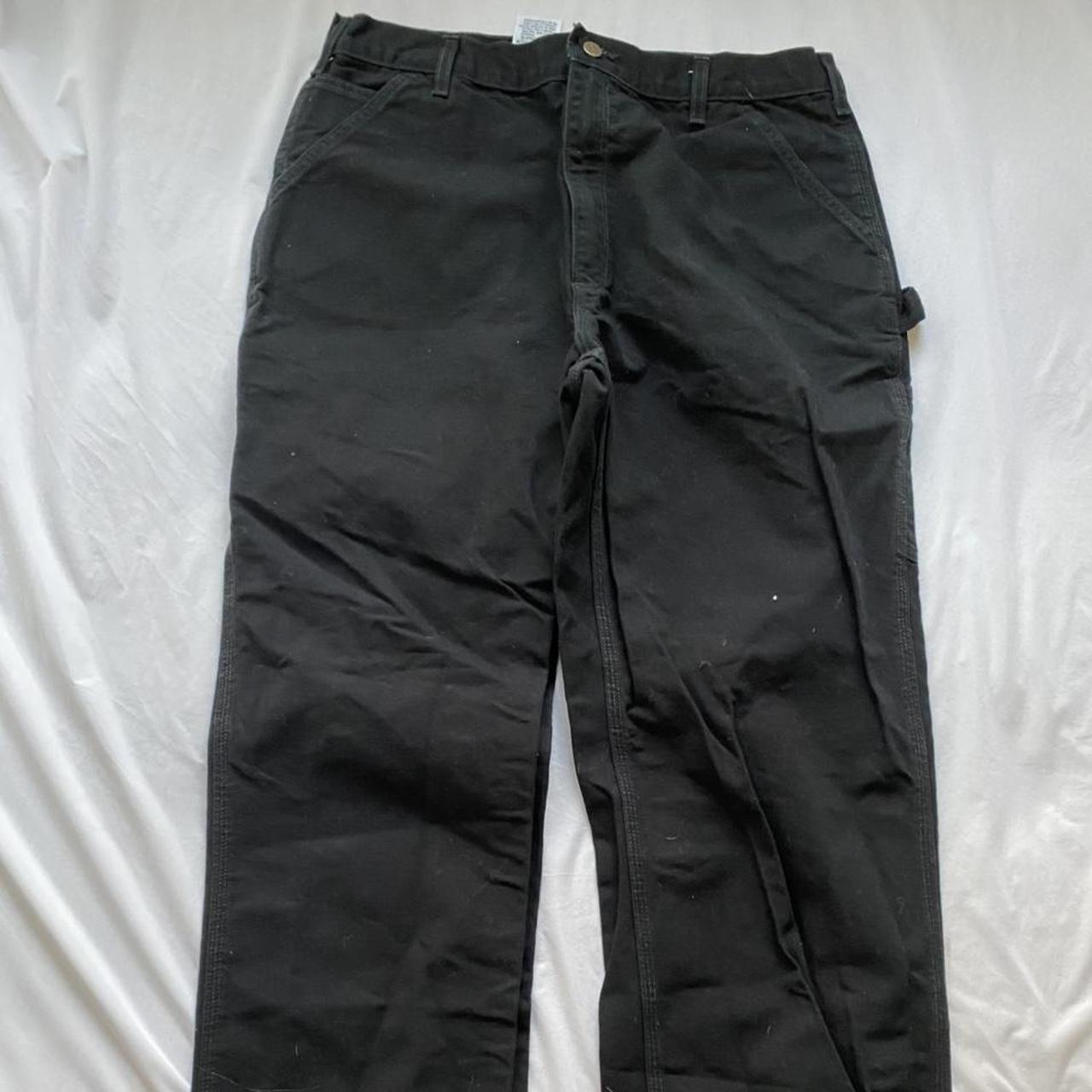 Carhartt b11 blk original dungaree fit painters... - Depop