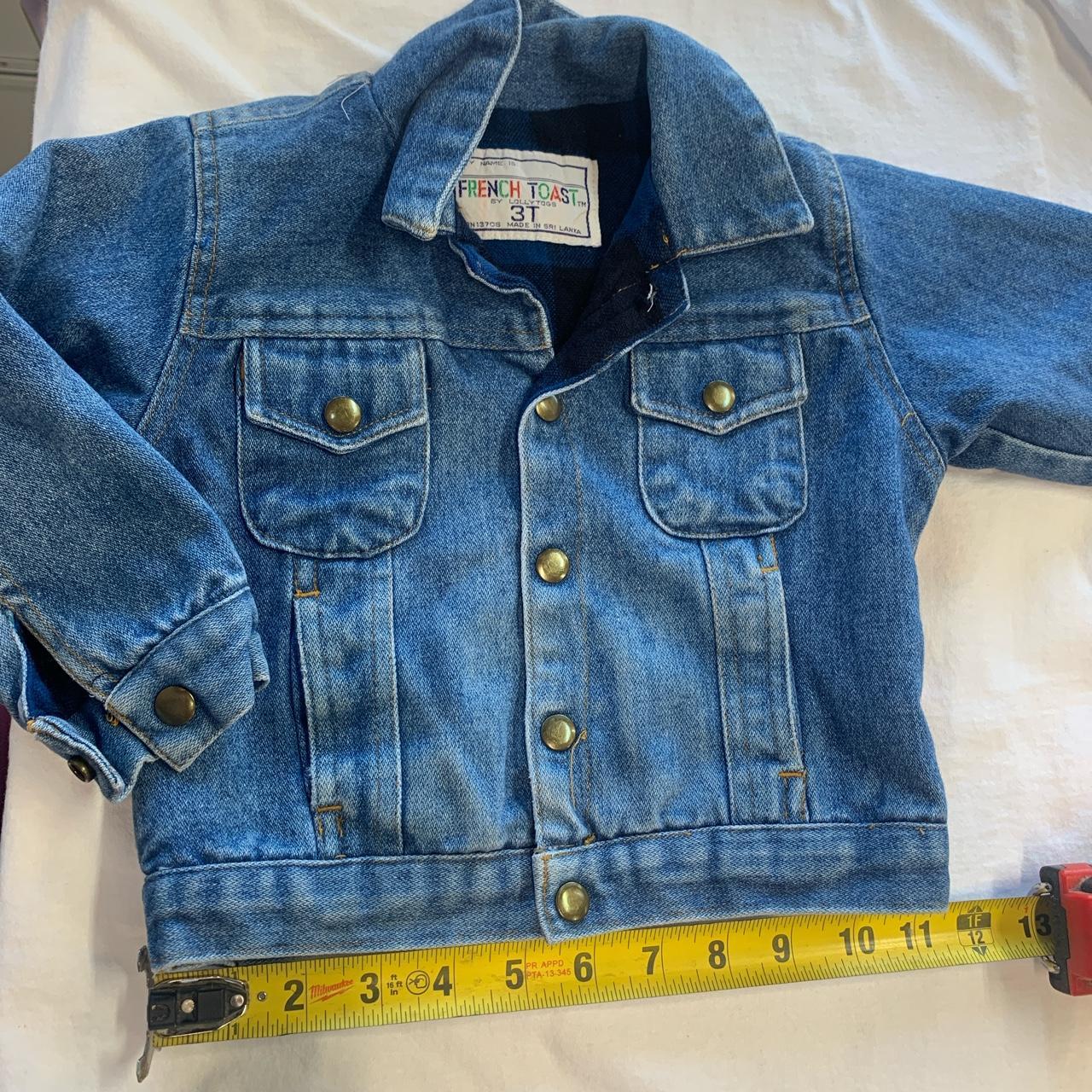 Vintage Toddler Jean jacket. Blanket lined... - Depop