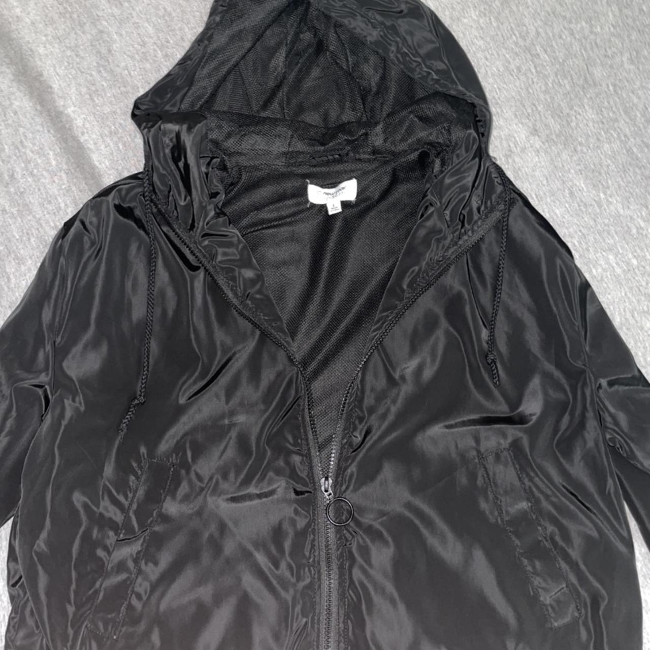 SUPER CUTE ALL BLACK WINDBREAKER FREE SHIPPING