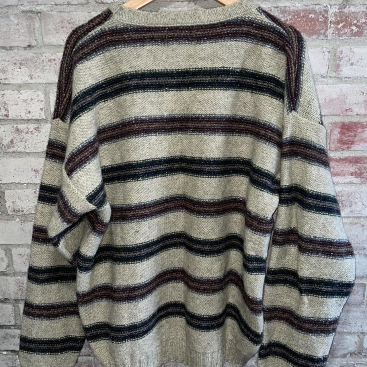 Woolrich Wool Blend Sweater Mens Large Striped... - Depop