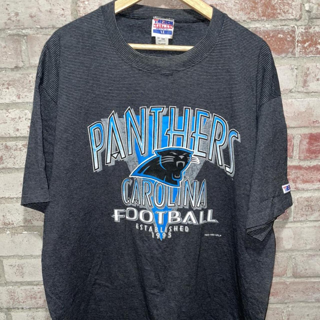 Vintage Carolina Panthers Shirt Men's XL 1993 Trench - Depop