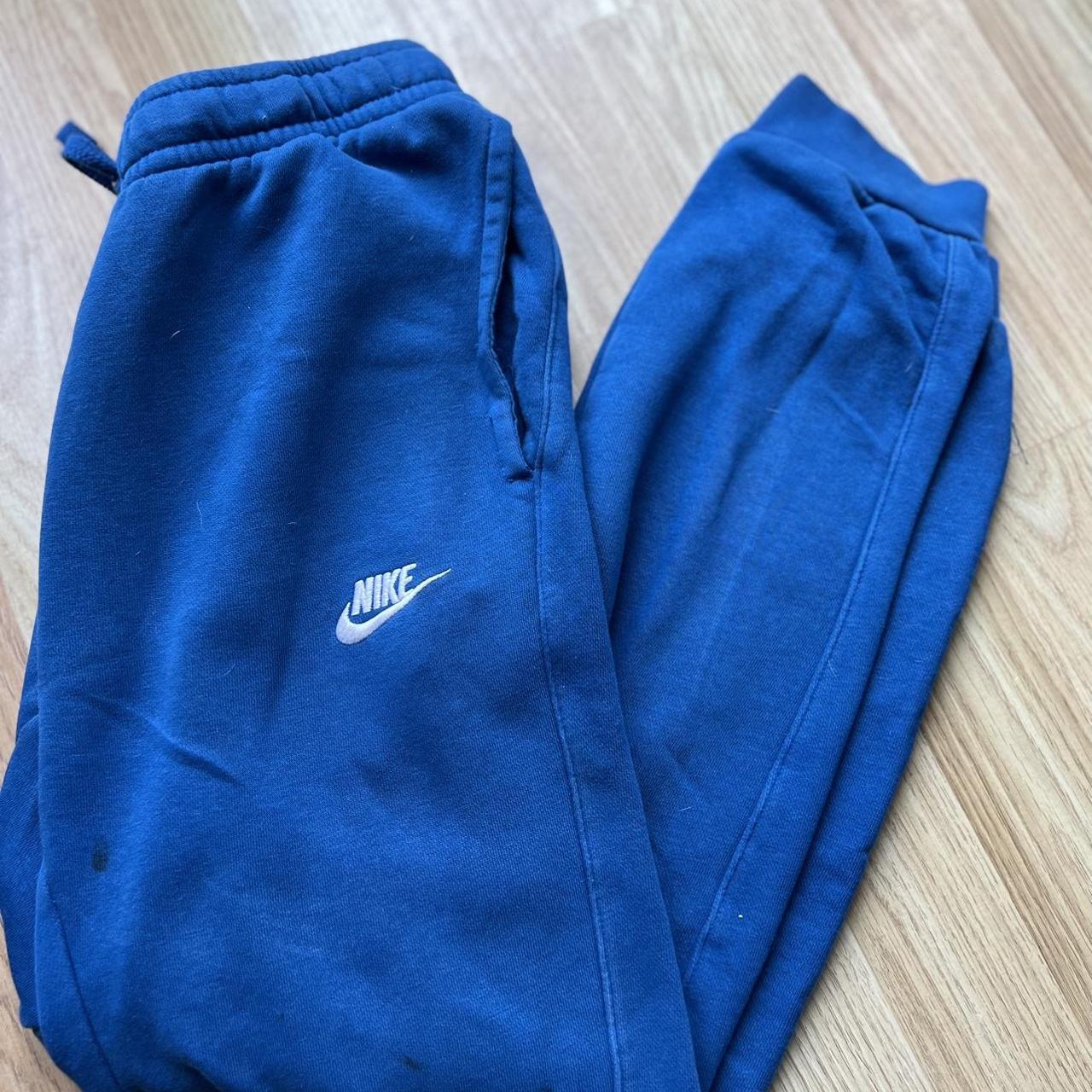 Nike blue joggers / sweatpants Size small Worn -... - Depop