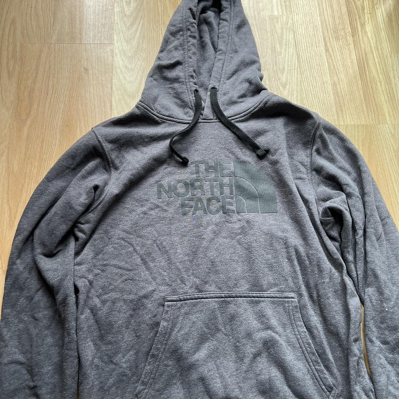 The north face grey hoodie Great condition Medium... - Depop