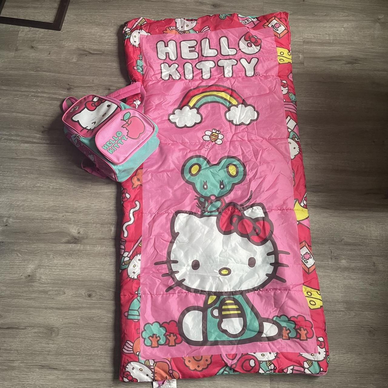 Hello kitty sleeping bag with hello kitty... - Depop