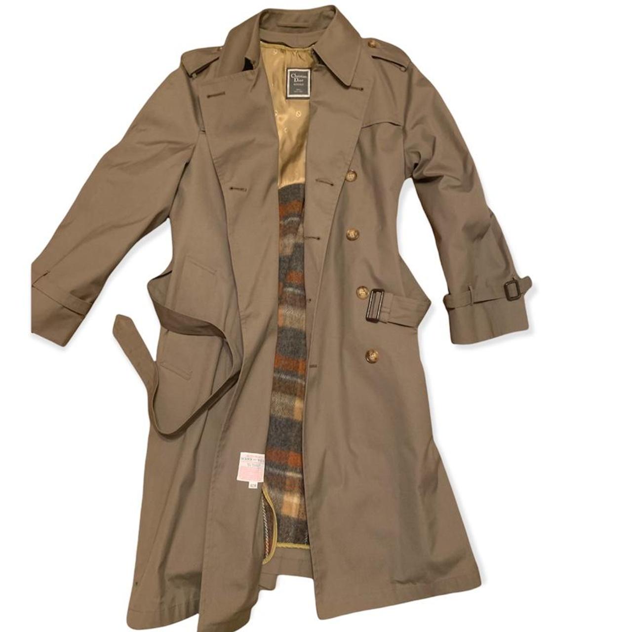 Christian Dior Vintage Brown Oversized Trench Coat (S-M) — sororité.