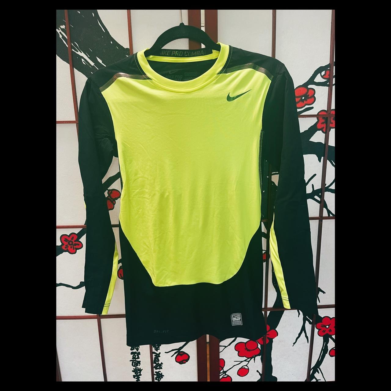 Nike Men's Yellow and Black Shirt | Depop