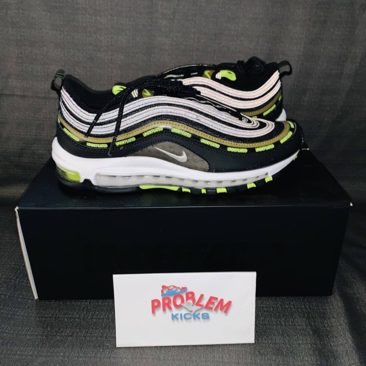 undefeated air max 97 black volt