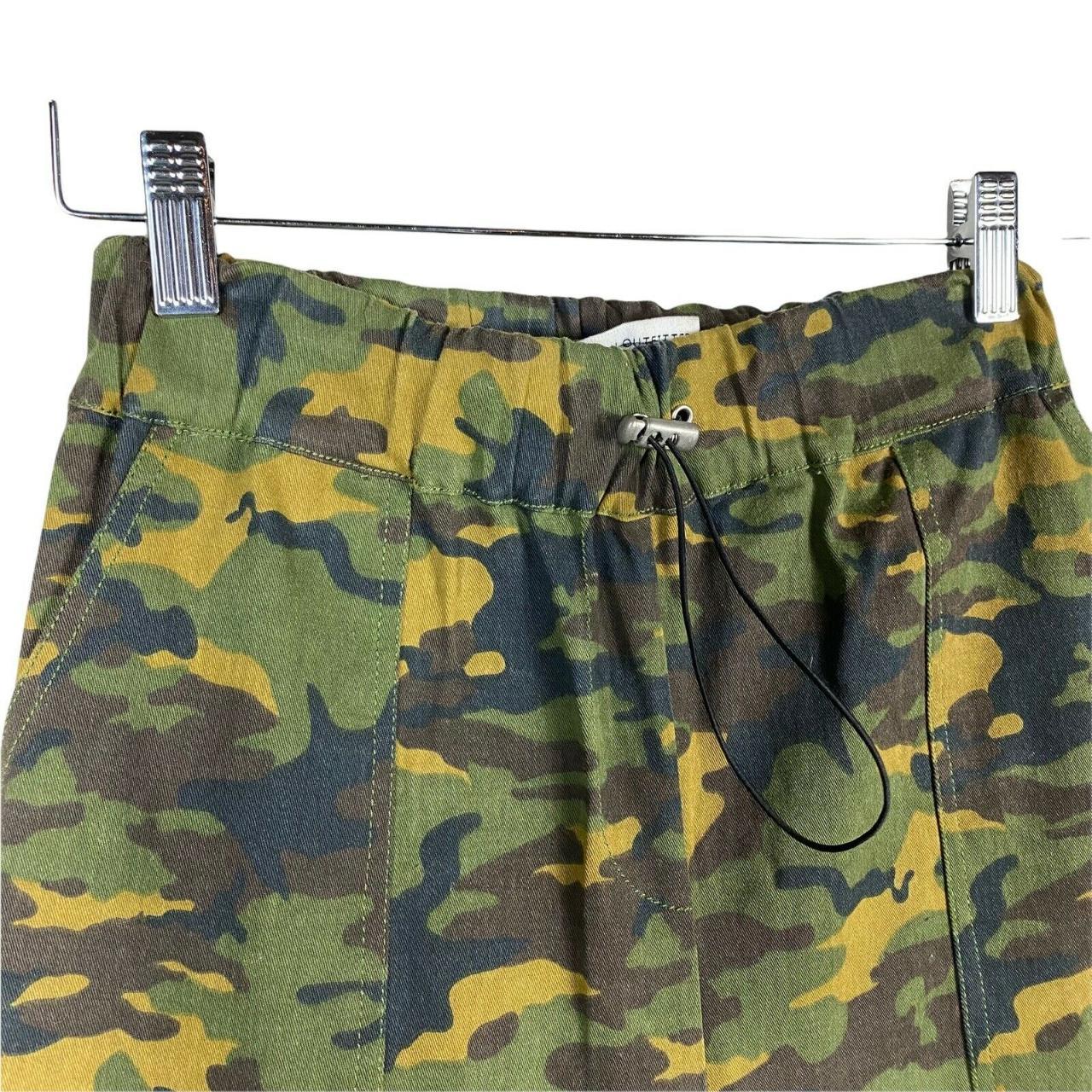 Urban Outfitters UO Jane Camo utility pants green... - Depop