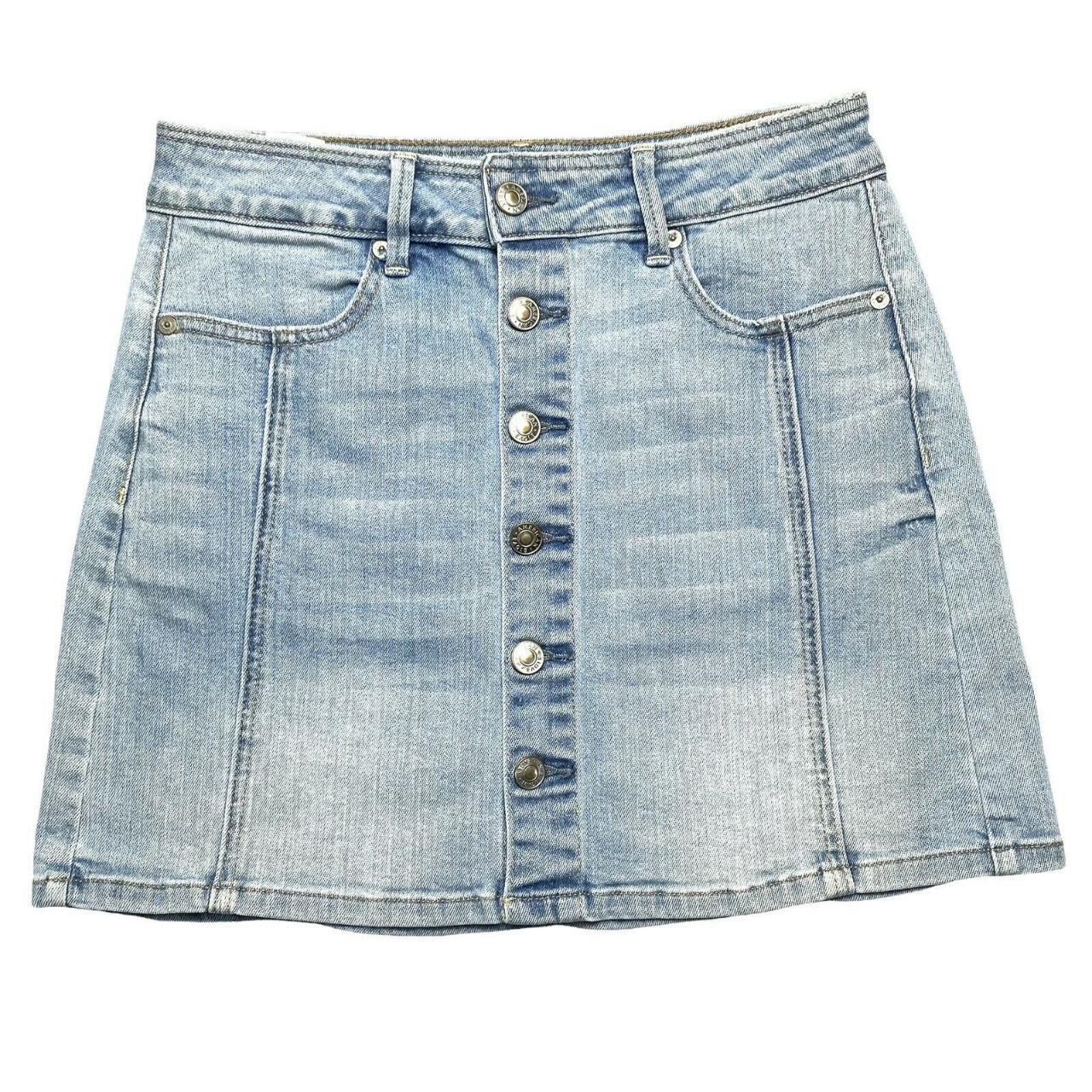 American Eagle Outfitters Women's Blue Skirt | Depop