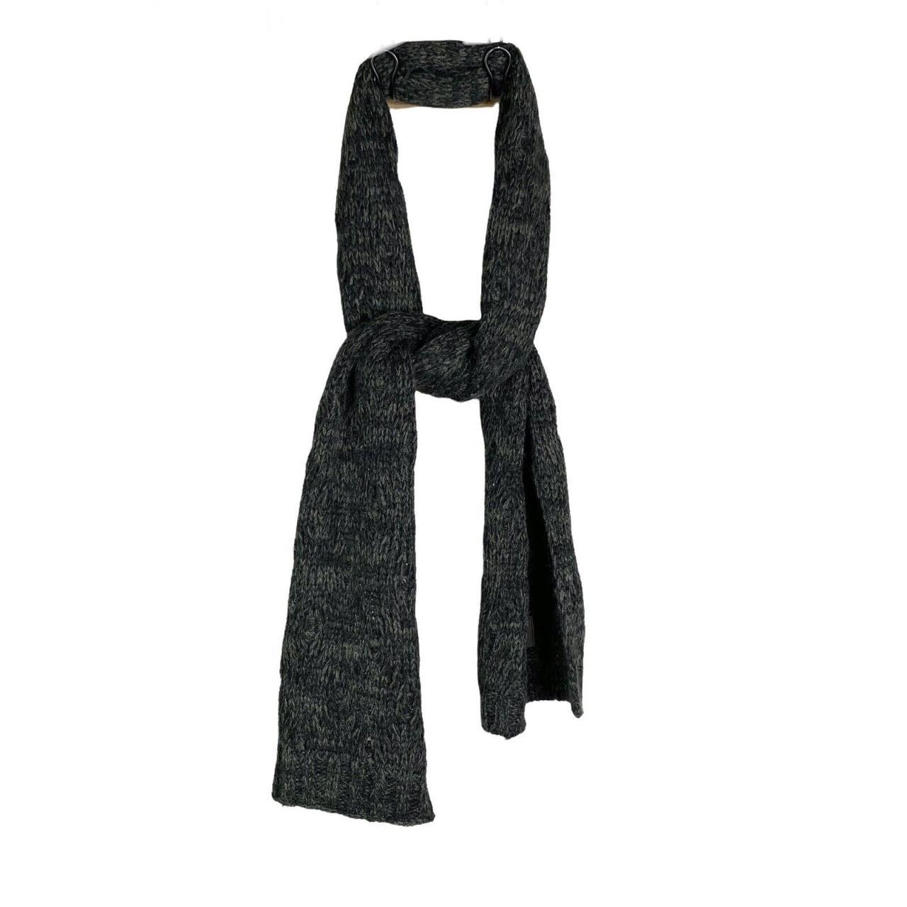 woolrich marled cable scarf Men’s Grey Wool Blend... Depop