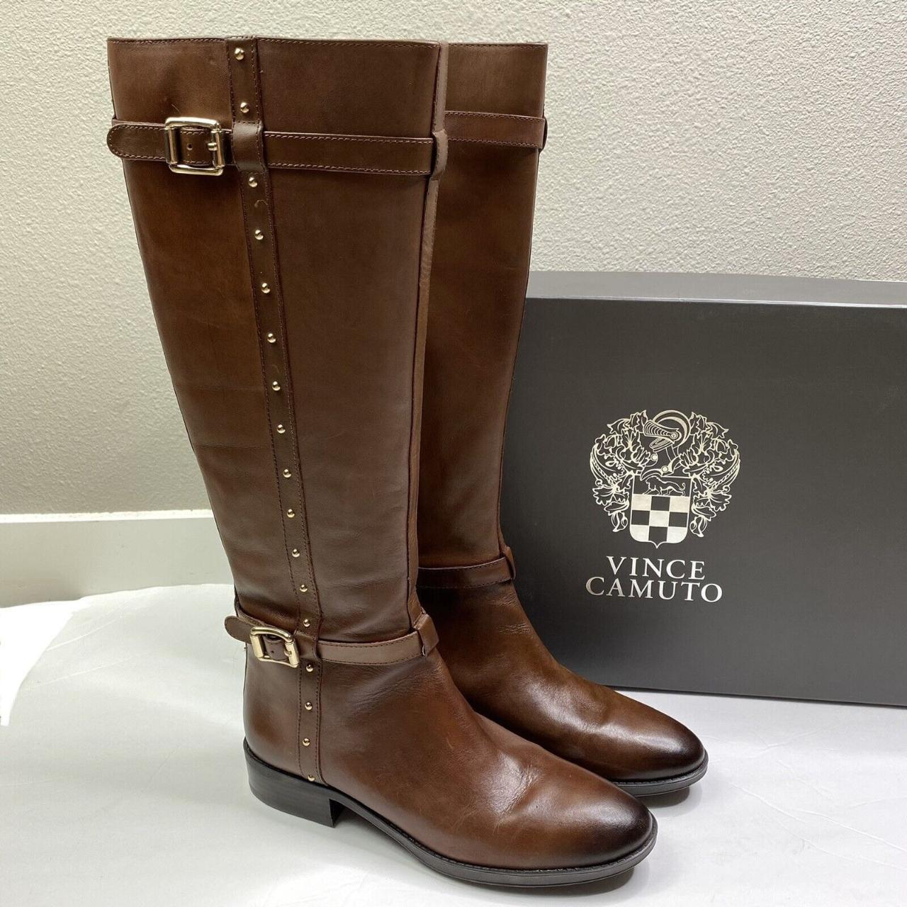 vince camuto studded riding boots