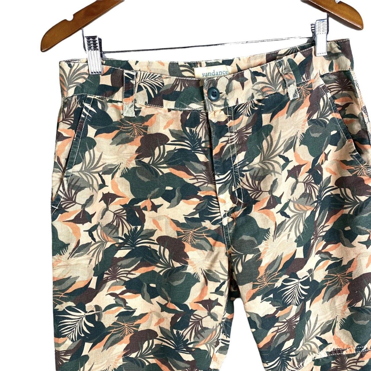 sundance lagoon camo pants Women’s Size 8 Linen... - Depop