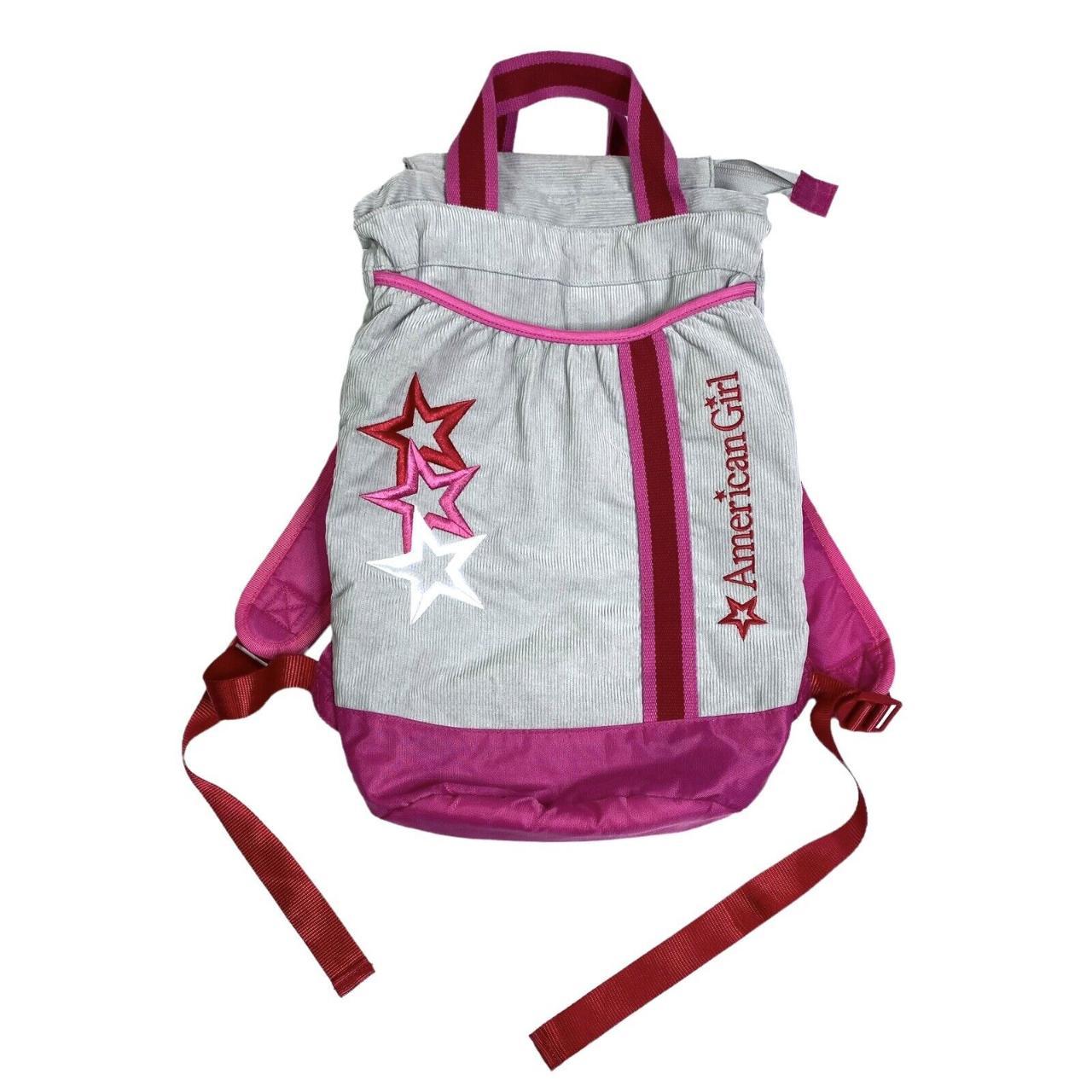 Retired American Girl Doll Carrier Backpack Gray and... Depop