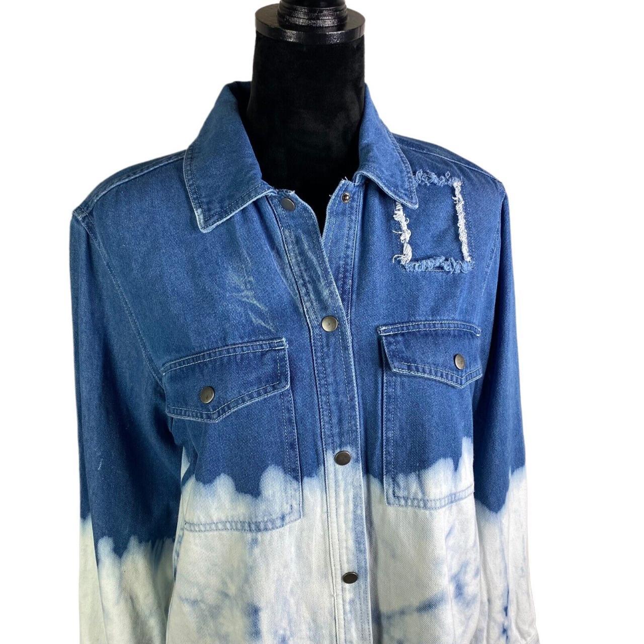 Rails Turner Bleached Denim Shirt In Blue Women’s - Depop