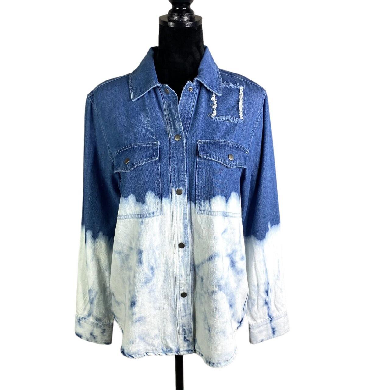 rails turner bleached denim Shirt In Blue Women’s... - Depop