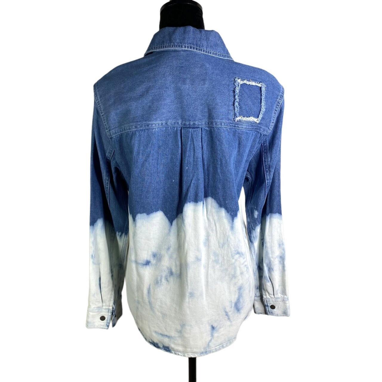 rails turner bleached denim Shirt In Blue Women’s... - Depop