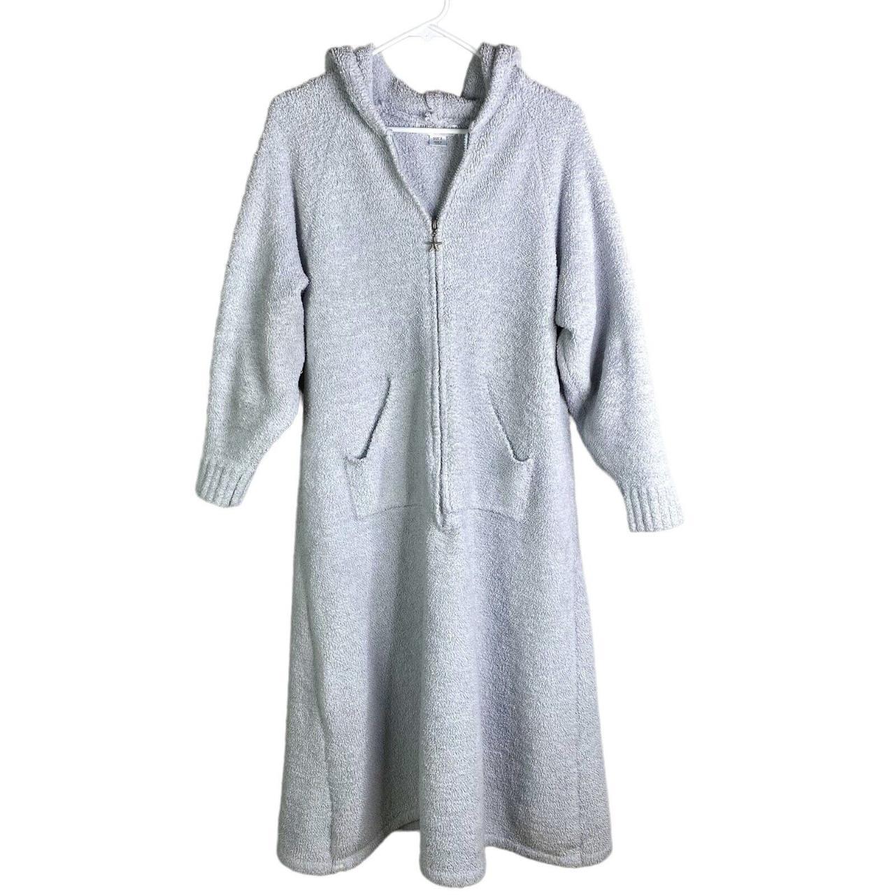 barefoot dreams Zip Short lounger In Light Blue Fits... Depop