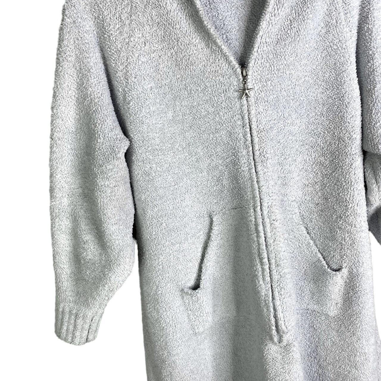 barefoot dreams Zip Short lounger In Light Blue Fits... Depop