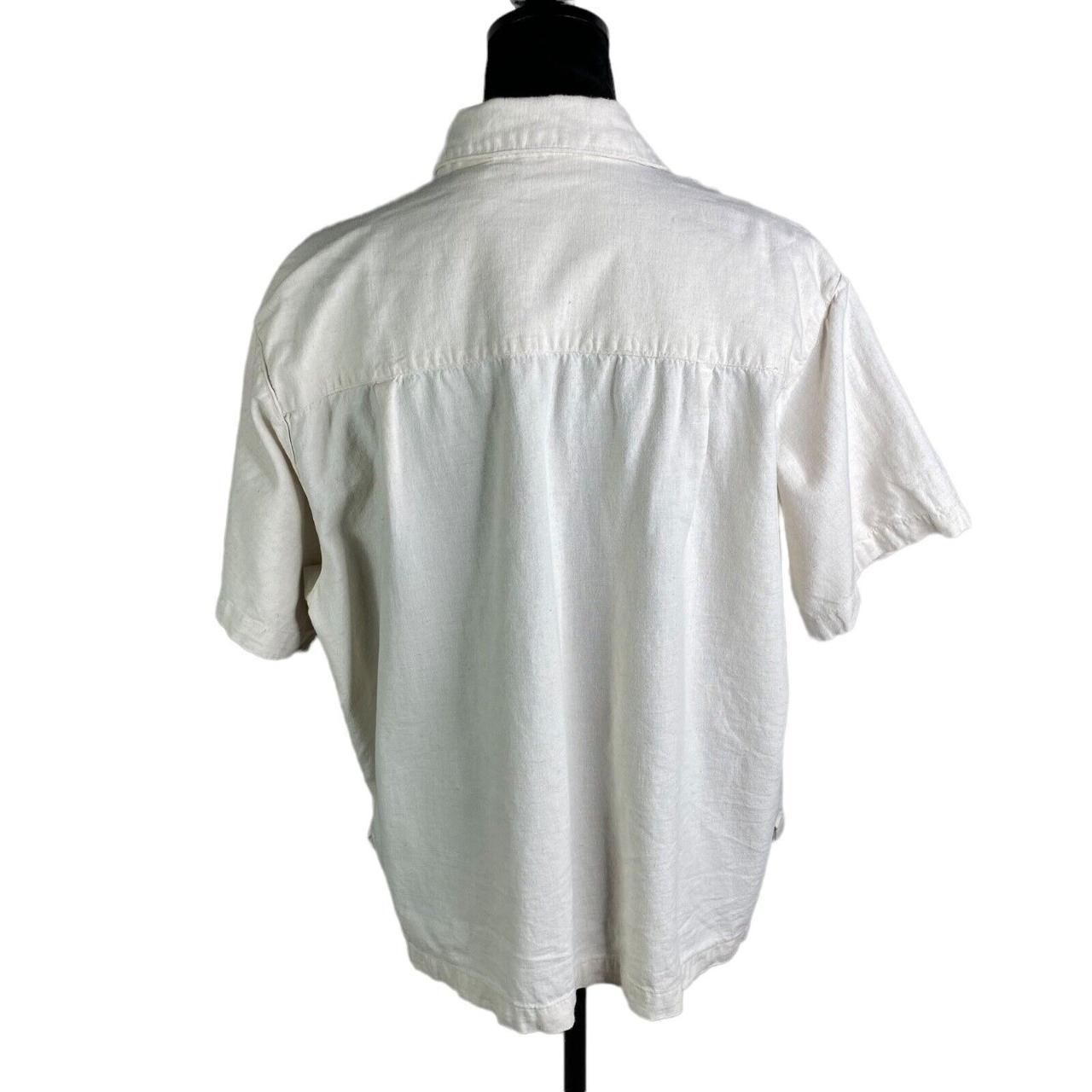 vintage dressbarn linen blend cats cat button shirt... Depop