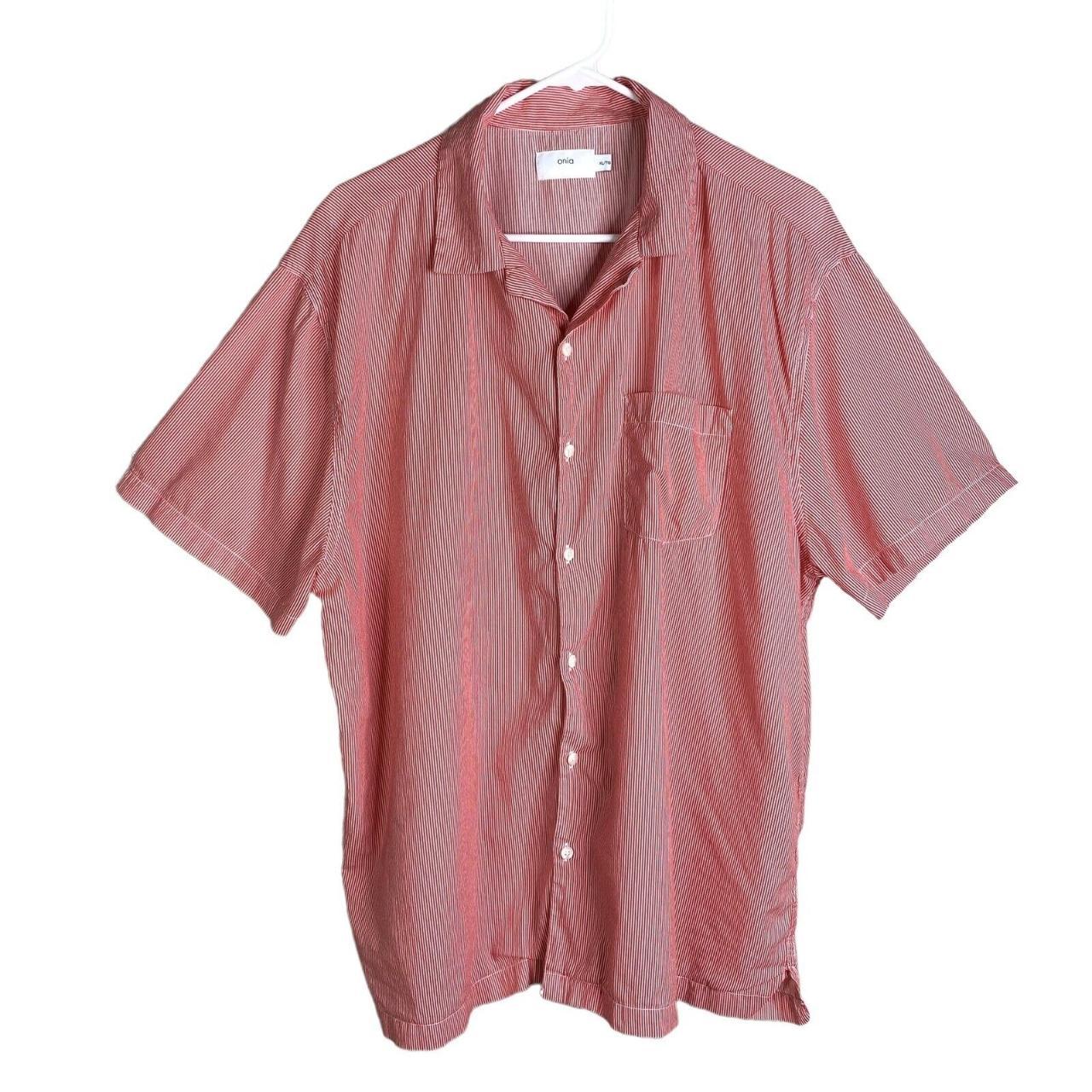 $140 Onia Short Sleeve Button Up Vacation Shirt Mens... - Depop