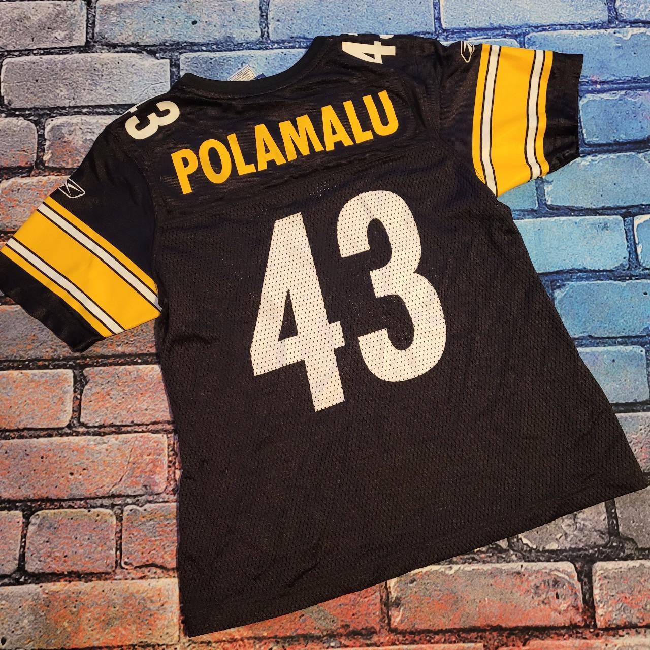 Troy polamalu steelers jersey Size xl 18-20 in - Depop