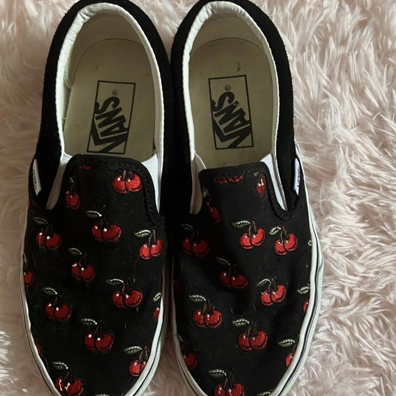 Cherry print clearance vans